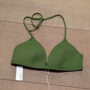 Eres Clyde Green Halter Bikini Top NWT